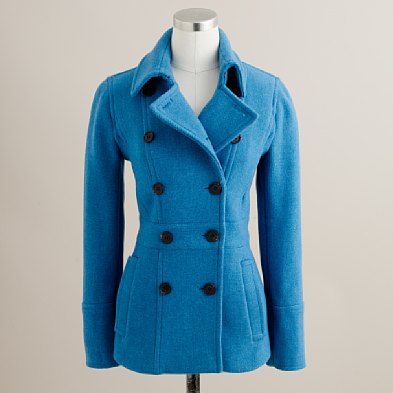 JCrew peacoat in blue