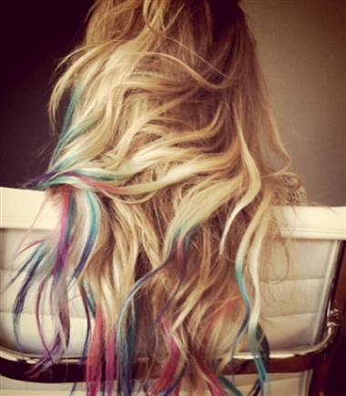 Lauren Conrad tie dye hair